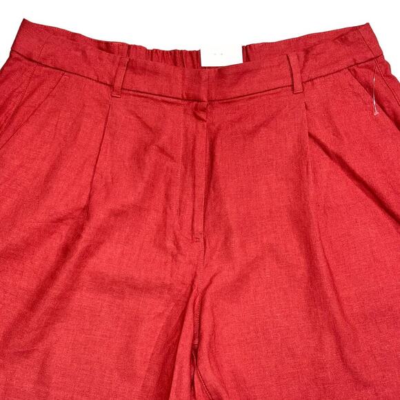 Old Navy Women’s NWT Trouser Shorts size 2W Large Linen Salmon Colored - Picture 2 of 11